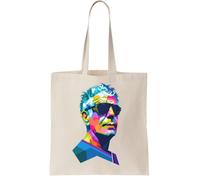 Anthony Bourdain Legendary Canvas Tote Bag - Reusable Cotton Shopping Bag, Natural