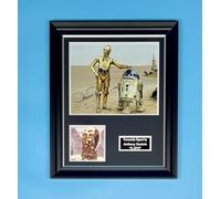Anthony Daniels Signed Photo In Luxury Handmade Wooden Frame With Photo Proof & AFTAL Member Certificate Of Authenticity Autograph Movie Film TV Memorabilia Star Wars C3PO Poster