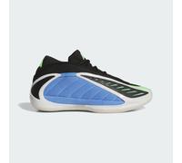 adidas Mens Anthony Edwards 2 'Blue Fusion' Basketball Shoes Blue Fusion/Zero Metalic/Lime Burst 6.5