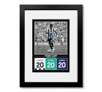 Anthony Elanga Newcastle United Signed Photo Poster Print Picture Display Framed Autograph Memorabilia for Football Fans Gift Sweden (A4 Framed & Mounted Black)