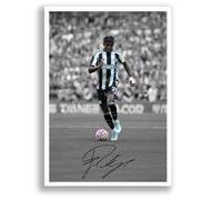 Anthony Elanga Newcastle United Signed Photo Poster Print Picture Display Framed Autograph Memorabilia for Football Fans Gift Sweden (A4 poster Only B+W)