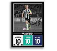 Anthony Gordon Newcastle United Signed Photo Poster Print Picture Display Framed Autograph Memorabilia for Football Fans Gift England (A3 Poster Only Black)