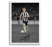 Anthony Gordon Newcastle United Signed Photo Poster Print Picture Display Framed Autograph Memorabilia for Football Fans Gift England (A3 Poster Only B+W)