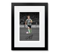 Anthony Gordon Newcastle United Signed Photo Poster Print Picture Display Framed Autograph Memorabilia for Football Fans Gift England (A4 Framed & Mounted B+W)