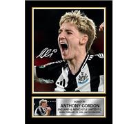 Anthony Gordon Signed Autographed Poster Print - Newcastle United & England Football Memorabilia - Authentic Signature - Collector Gift for Fans, A2 Poster + Black Frame