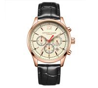 Anthony James Men's Hand Assembled Classic Chronograph Rose White Watch Anthony James White One Size