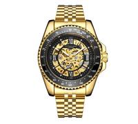 Anthony James Men's Hand Assembled Limited Edition Tachymeter Sports Automatic in Gold Anthony James Gold One Size