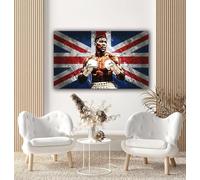 Anthony Joshua Canvas | Canvas Art Print Box Framed Picture Wall Hanging - Hand Made In The UK - Framed And Ready To Hang (Multicolor, (30 X 40 CM), Unframed)