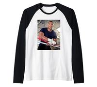 Anthony Joshua Heavyweight Champion Boxing Ring Dick Barnatt Raglan Baseball Tee
