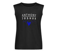 Anthony Joshua Logo Vest Tank T-Shirt Cotton Men Black Sleeveless Tee S