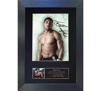 ANTHONY JOSHUA Signed Autograph Mounted Photo Reproduction PRINT A4 Rare Perfect Birthday (297 x 210mm) #578 (Black Frame)