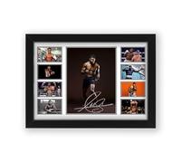 Anthony Joshua Signed Poster Print - Limited Edition Autograph Fan Gift - Collectible Memorabilia Merchandise (Framed A3 (30x40cm))