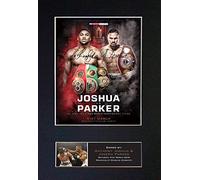 ANTHONY JOSHUA V JOSEPH PARKER March 2018 Signed Autograph Mounted Photo Reproduction PRINT A4 Rare Perfect Birthday (297 x 210mm) #721 (Not Framed)