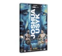 Anthony Joshua Vs. Oleksandr Usyk 2021 Fight Boxing Poster Canvas Poster Wall Art Decor Print Picture Paintings for Living Room Bedroom Decoration 24x36inch(60x90cm)