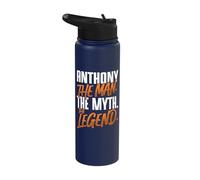 Anthony Personalized Name The Man The Myth The Legend Stainless Steel Insulated Water Bottle