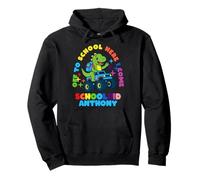 Anthony Schoolchild personalized Back to School Dino Truck Pullover Hoodie