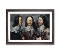 Anthony Van Dyck Charles I Framed Print | A2 Walnut Framed Wall Art | Ready to Hang | Modern Nature Picture | Living Room Bedroom Lounge Office