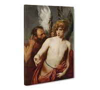 Anthony Van Dyck Daedalus And Icarus Canvas Print | Gallery Wrapped 30mm Frame Wall Art | 24x16 inches | Ready to Hang | Classic Picture | Living Room Bedroom Lounge Office