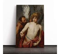 Anthony Van Dyck Daedalus and Icarus Canvas Print | Gallery Wrapped 30mm Frame Wall Art | 24x16 inches | Ready to Hang | Modern Picture | Living Room Bedroom Lounge Office