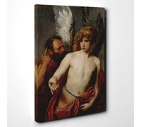 Anthony Van Dyck Daedalus and Icarus Canvas Print | Gallery Wrapped 30mm Frame Wall Art | 30x20 inches | Ready to Hang | Modern Picture | Living Room Bedroom Lounge Office