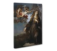 Anthony Van Dyck Saint Rosalie In Glory Canvas Print | Gallery Wrapped 30mm Frame Wall Art | 30x20 inches | Ready to Hang | Classic Religious Picture | Living Room Bedroom Lounge Office