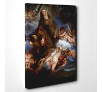 Anthony Van Dyck Saint Rosalie in Glory Vol.2 Canvas Print | Gallery Wrapped 30mm Frame Wall Art | 30x20 inches | Ready to Hang | Modern Religious Picture | Living Room Bedroom Lounge Office