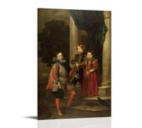 Anthony Van Dyck The Balbi Children Poster Modern Canvas Wall Art Printed Pictures Aesthetic Home Decoration for Bedroom 20x30inch
