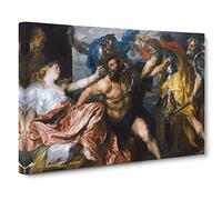 Anthony Van Dyck The Taking of Samson Canvas Print | Gallery Wrapped 30mm Frame Wall Art | 24x16 inches | Ready to Hang | Modern Picture | Living Room Bedroom Lounge Office