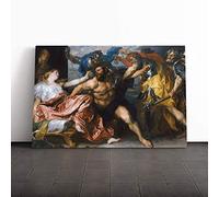 Anthony Van Dyck The Taking of Samson Canvas Print | Gallery Wrapped 30mm Frame Wall Art | 30x20 inches | Ready to Hang | Modern Picture | Living Room Bedroom Lounge Office