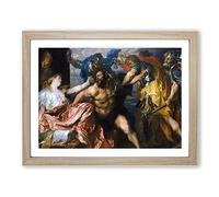 Anthony Van Dyck The Taking of Samson Classic Painting Framed Print | A3 Oak Framed Wall Art | Ready to Hang | Classic Historical Picture | Living Room Bedroom Lounge Office