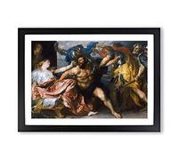 Anthony Van Dyck The Taking of Samson Framed Print | A2 Oak Framed Wall Art | Ready to Hang | Modern Nature Picture | Living Room Bedroom Lounge Office