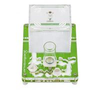 Anthouse Ant Educational Kit with Queen Included - Professional Acrylic Anthill 10 x 12 x 1.2 cm for Kids and Beginners | Ant Farm for Observation and Learning (Green)