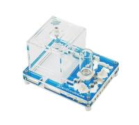 Anthouse Ant Educational Kit with Queen Included - Professional Acrylic Anthill 4x4.7x0.5 inch for Kids and Beginners | Ant Farm for Observation and Learning (Blue)