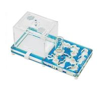 Anthouse Ant Educational Kit with Queen Included - Professional Acrylic Anthill 4x8x0.5 inch for Kids and Beginners | Ant Farm for Observation and Learning (Blue)