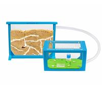 AntHouse - Natural sand ant farm - 3D Blue Medium Set (Sandwich + Food Box)