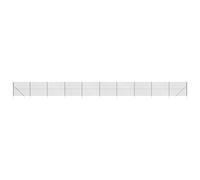 Chain Link Fence Outdoor Wire Mesh Fence with Spike Fence Panel Anchors vidaXL