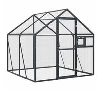 vidaXL Aviary Anthracite 1.79x2x1.85 m Aluminium