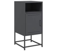 (anthracite, 1 pcs) vidaXL Bedside Cabinet Nightstand Bed Table Bed Cabinet Mustard Yellow Steel