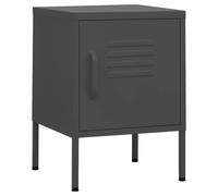 1/2x Nightstand Steel Bedside Bed Side Storage Cabinet Multi Colours vidaXL