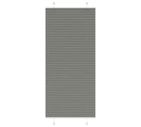 vidaXL Pleated Blind Anthracite 100x200 cm Fabric Width 99.4 cm Polyester, Black