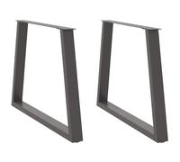 (anthracite, 100 x (72-73.3) cm/ 2 pcs/ 1 piece) vidaXL Coffee Table Legs V-Shape Desk Legs Furniture Legs Bar Stand DIY Steel