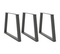 (anthracite, 100 x (72-73.3) cm/ 3 pcs/ 1 piece) vidaXL Coffee Table Legs V-Shape Desk Legs Furniture Legs Bar Stand DIY Steel
