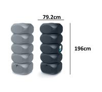 Garden Large Rectangular Plastic Water Butt Set Inc Connection kit 350 450 650 litres (Anthracite, 1000 Litres)