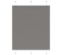 vidaXL Pleated Blind Anthracite 105x150 cm Fabric Width 104.4 cm Polyester, Black