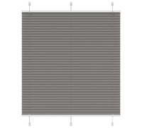 vidaXL - Pleated Blind Anthracite - 115x100 cm Polyester Fabric Modern Window Treatment for Privacy & Sun Protection