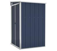 (anthracite, 118 x 100 x 178 cm) vidaXL Wall-mounted Garden Shed Outdoor Tool Storage Shed Galvanised Steel