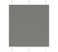 vidaXL Pleated Blind Anthracite 120x100 cm Fabric Width 119.4 cm Polyester, Black