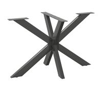 Dining table leg Anthracite 120x68x72-73cm Powder-coated Steel Spider Adjustable