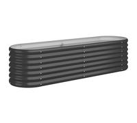 vidaXL Garden Raised Bed Steel 152x40x36 cm Anthracite