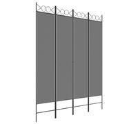 (Anthracite, 160 x 200 cm) vidaXL 6-Panel Room Divider Fabric Privacy Screen Paravent Multi Colours/Sizes